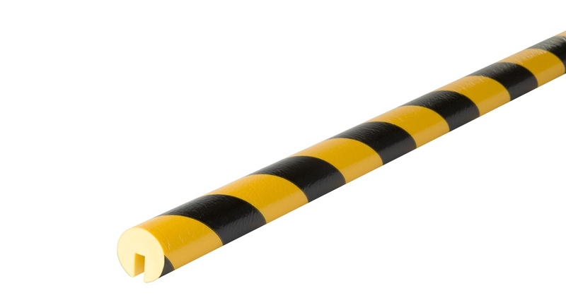 Thanh ốp bảo vệ và cảnh báo Dancop Loại B bằng polyurethane màu vàng/đen
