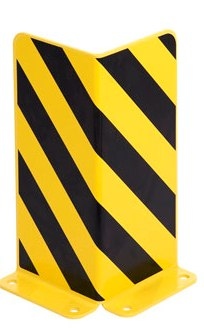 Thanh bảo vệ chống va chạm CRASH STOP 6260 hình chữ L, màu Đen-Vàng, 400 mm