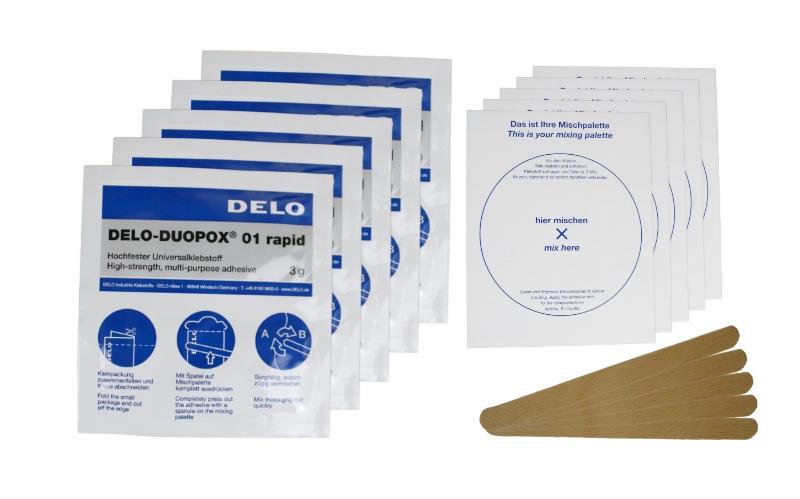 Keo epoxy 2 thành phần đa năng Delo-Duopox 01 Rapid 5 x 3g