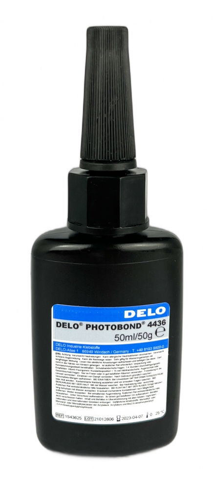 Keo acrylate Delo-Photobond 4436 đóng rắn bằng tia UV cân bằng ứng suất 50g