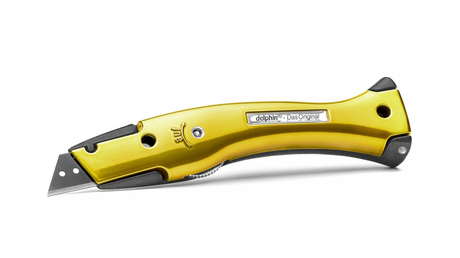 Dao rọc thảm đa năng Delphin K-2-MSC/GO phong cách Candy Gold/đen nhám