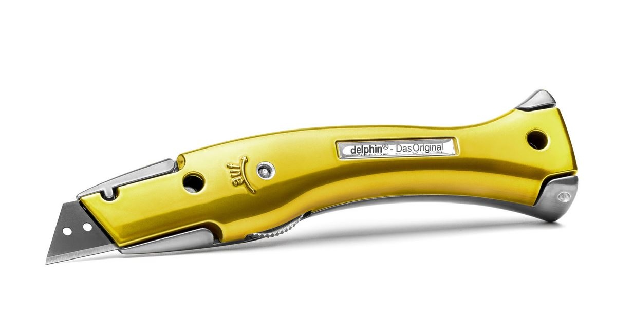 Dao rọc giấy đa năng Delphin K-2-CSCGO phong cách Candy Gold và đen