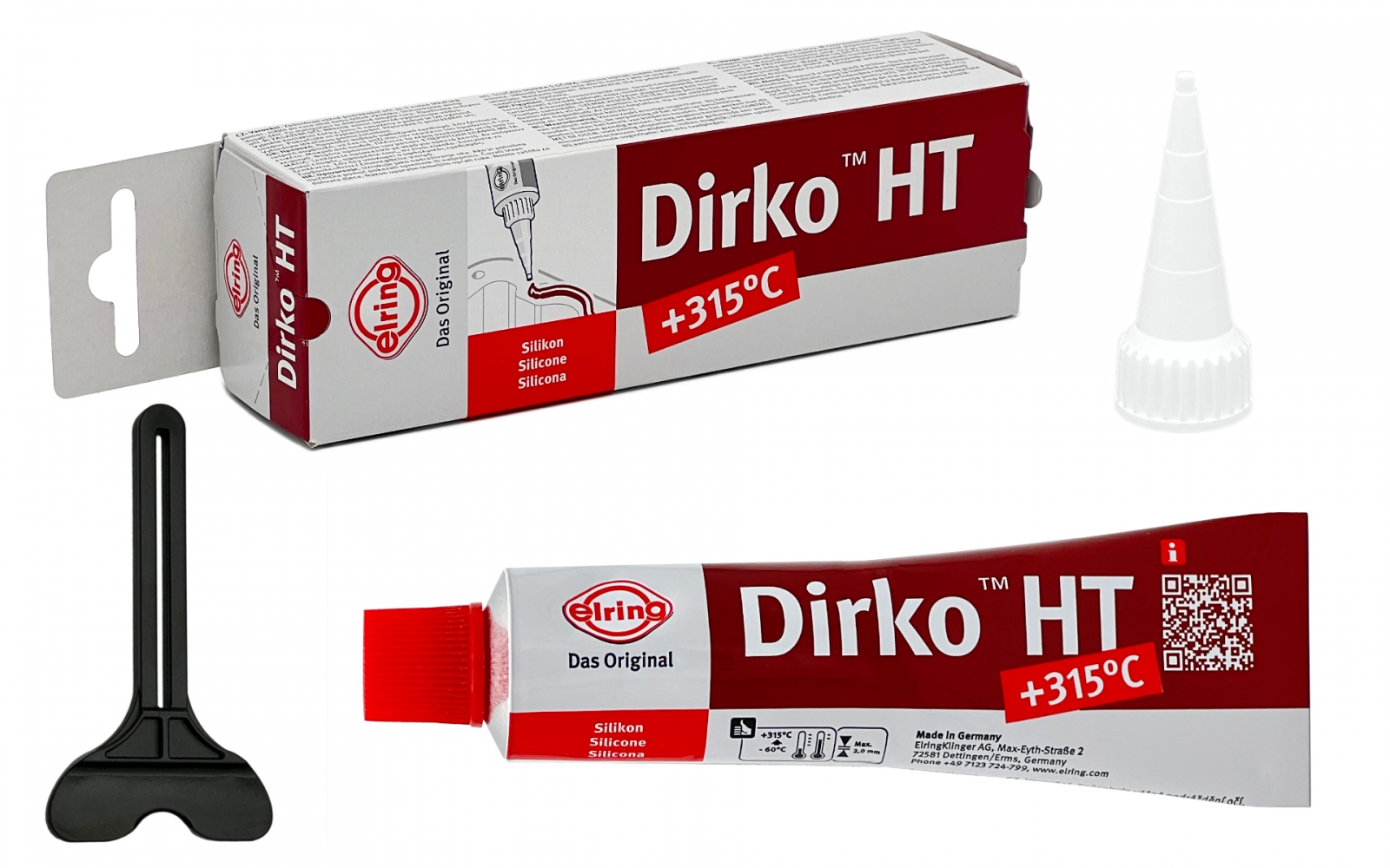 Keo làm kín Elring 705.708 Dirko HT màu đỏ dạng tuýp 70 ml