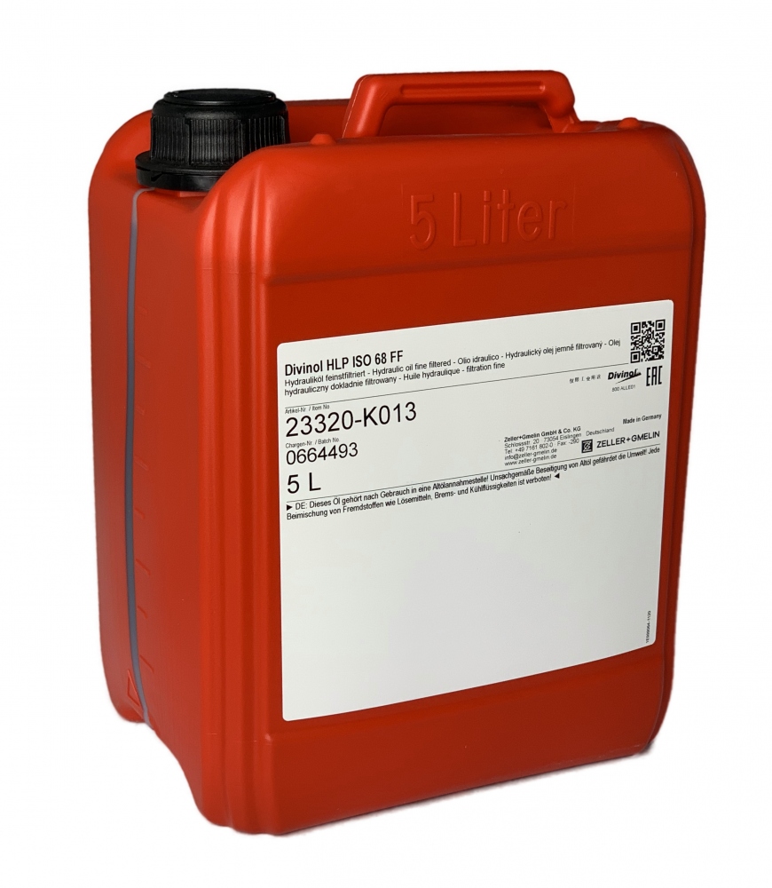 Dầu thủy lực lọc sạch Divinol HLP ISO 68 FF HLP 5L