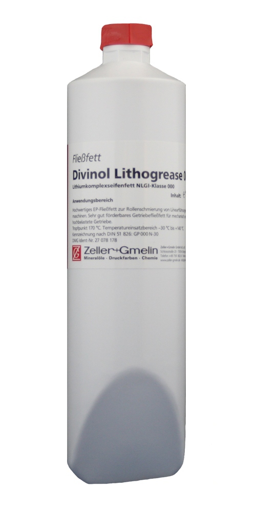 Mỡ bôi trơn phức hợp lithium chất lượng cao Divinol Lithogrease 000 1L