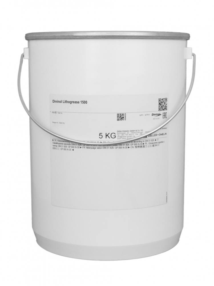 Mỡ bôi trơn Lithium complex Divinol Lithogrease 1500 NLGI 1 5kg