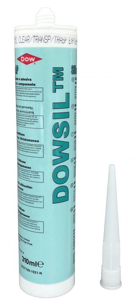 Keo dán silicone Dowsil AP màu trong suốt dạng chai 310ml