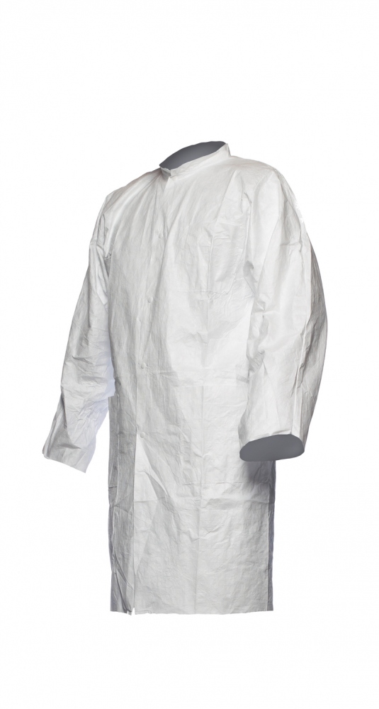 Áo choàng phòng thí nghiệm bảo hộ Tyvek 500 PL30NP khuy bấm size XL
