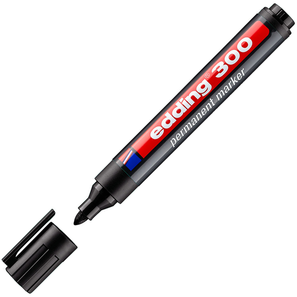 Bút lông dầu bơm mực được Edding 300, ngòi tròn 1.5 - 3mm