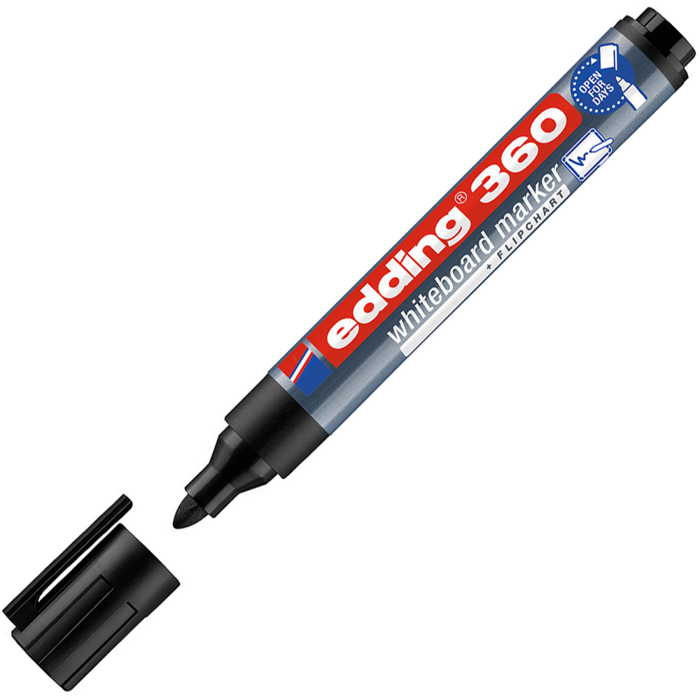 Bút viết bảng trắng thay mực được Edding 360, ngòi tròn 1.5 - 3mm