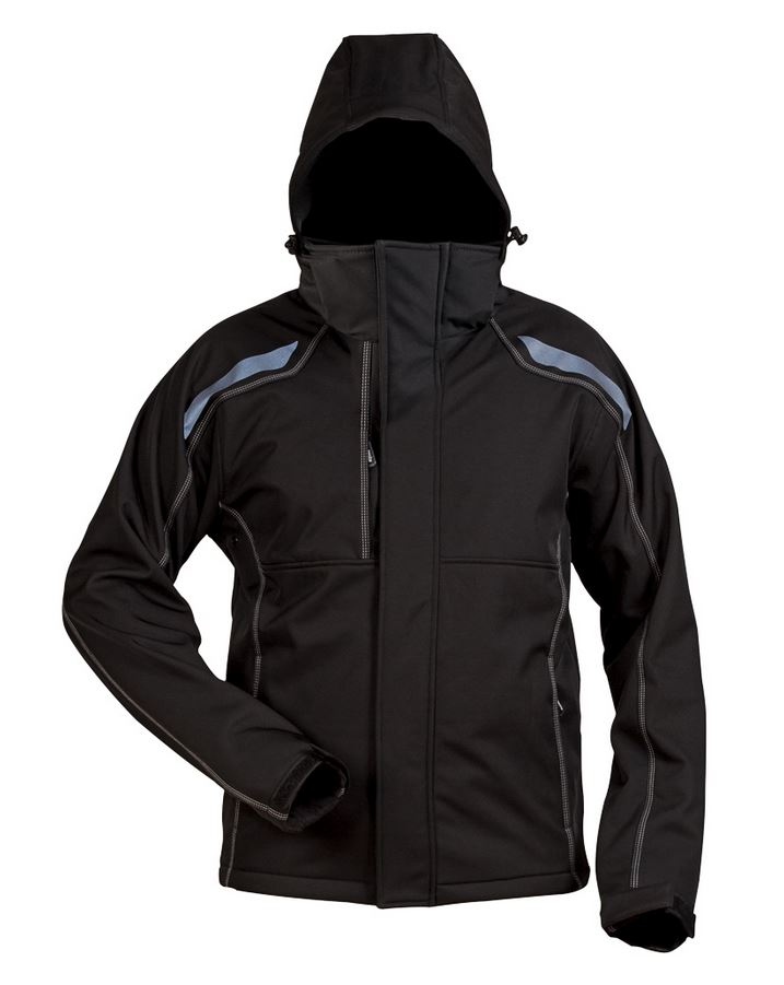 Áo khoác Softshell có mũ Elysee 19910 ETA màu đen