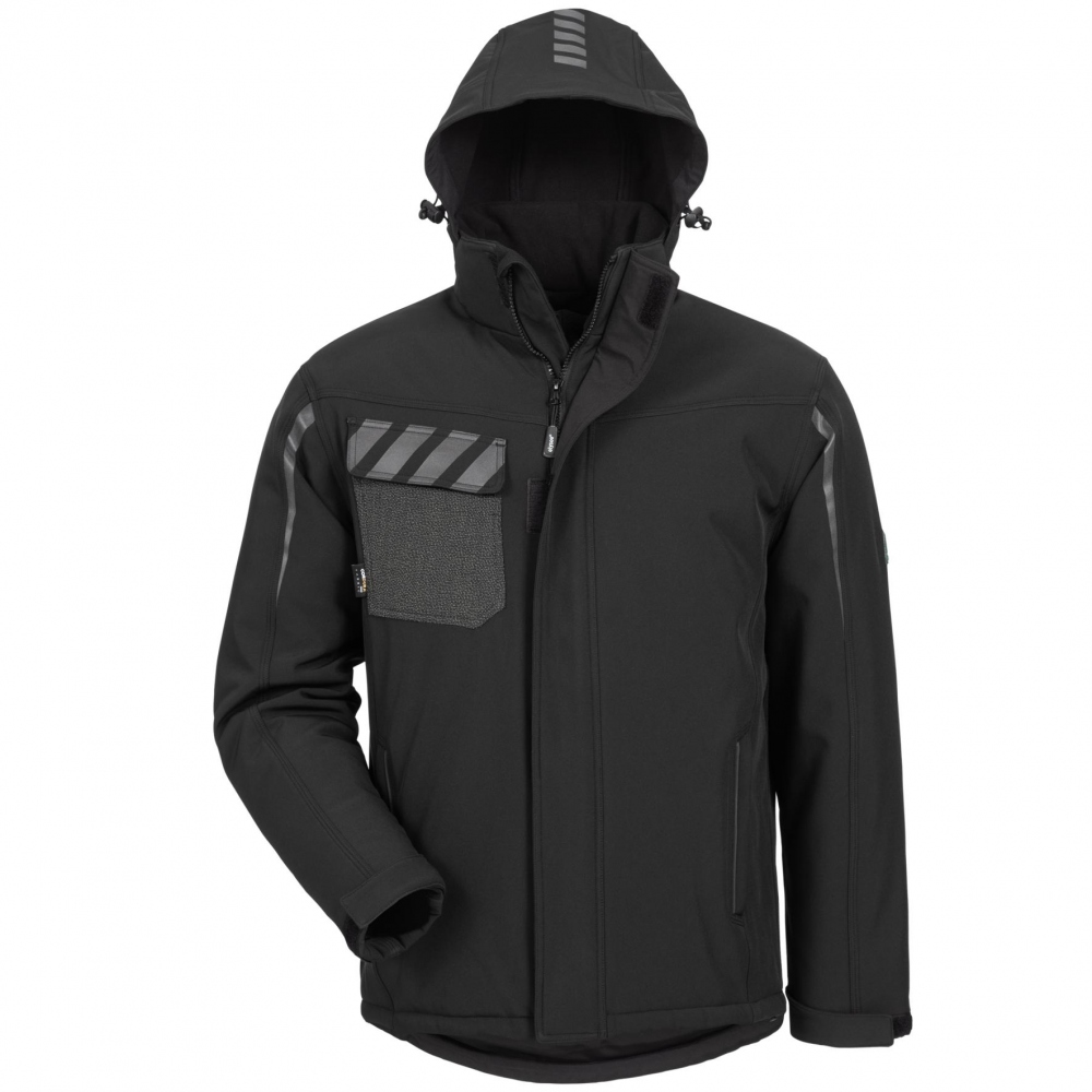 Áo khoác Softshell mùa đông có mũ Elysee 19931 POROS màu đen size S-4XL