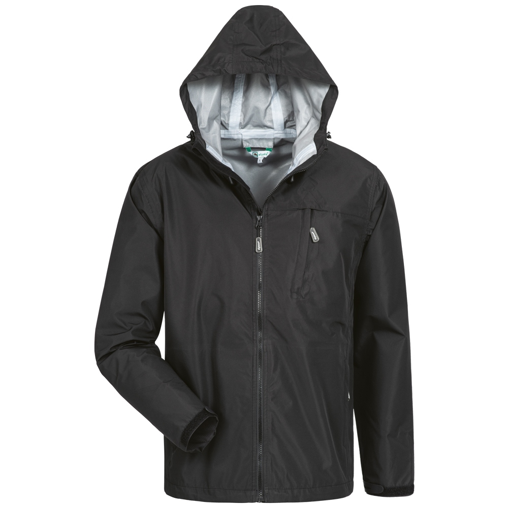 Áo khoác Softshell RipStop chống gió và chống nước màu đen S-4XL, Elysee 20012