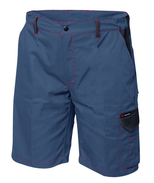 Quần short vải polycotton twill Craftland 22443 OSTENDE màu đen-xám
