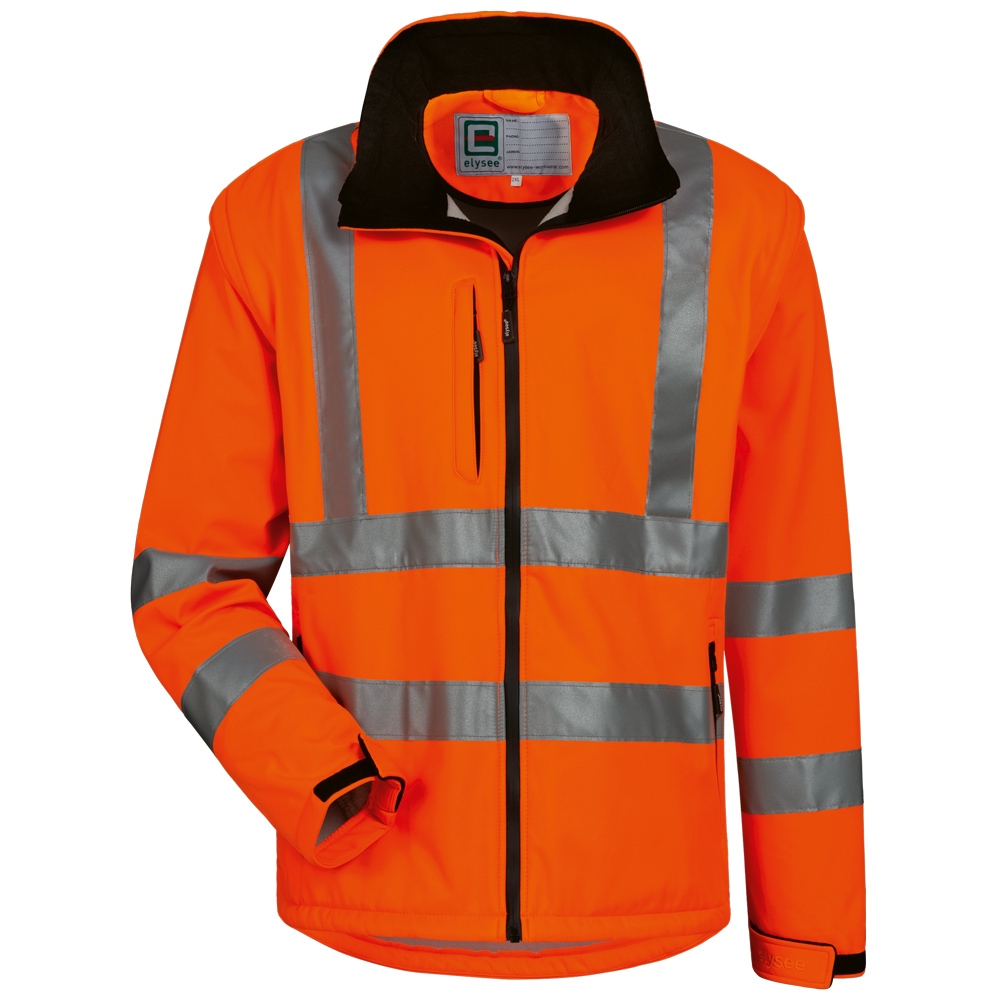 Áo khoác Softshell phản quang Elysee 22701 TYLER màu cam S-XXXL
