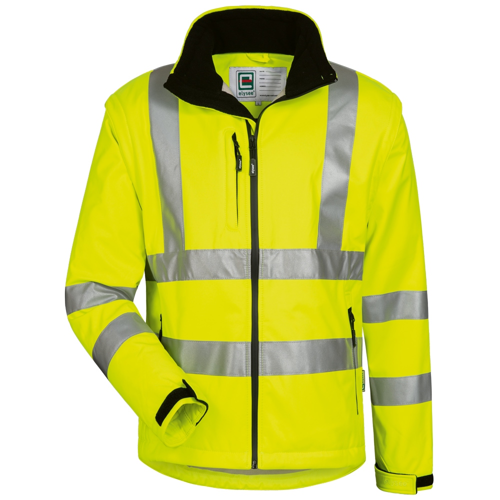 Áo khoác phản quang Softshell Elysee® 22702 Logan màu vàng tiêu chuẩn EN 471