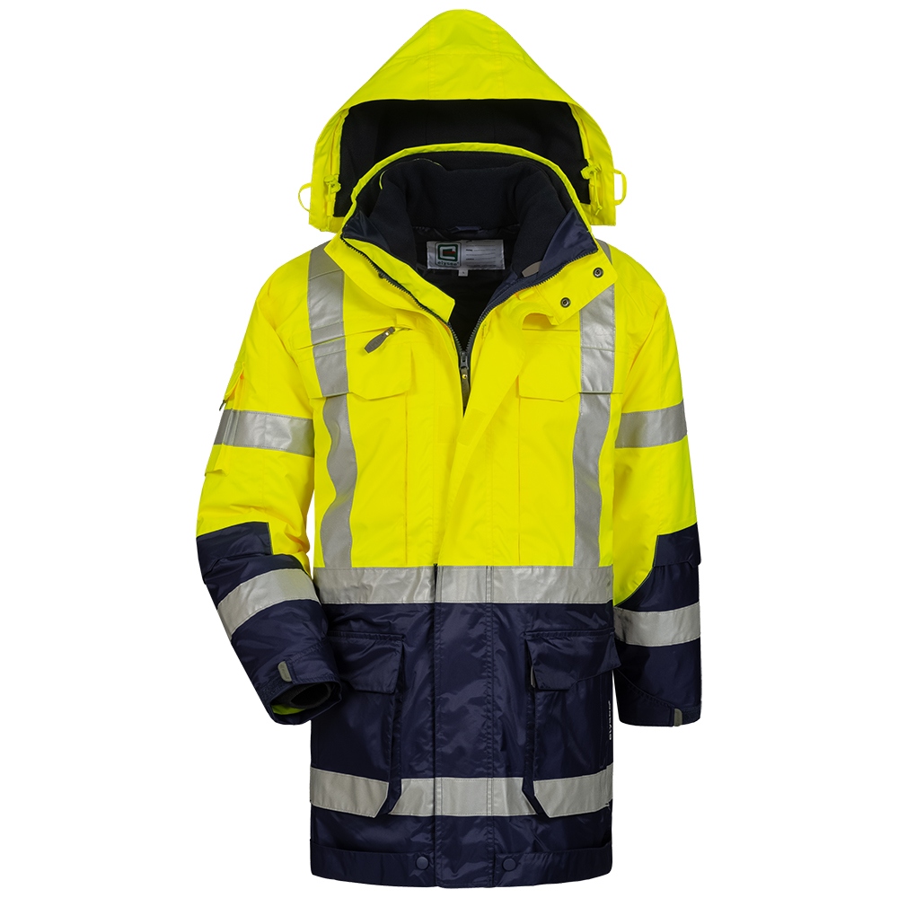 Áo khoác giữ nhiệt cao cấp Hi Vis 4 trong 1 màu vàng/xanh đen, Elysee 23421