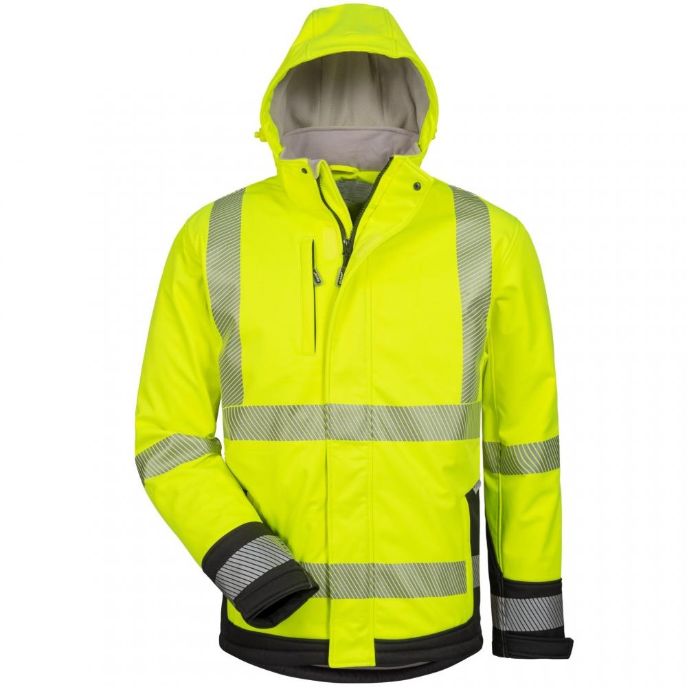 Áo khoác softshell phản quang mùa đông 3 trong 1 Elysee 23426 vàng/đen