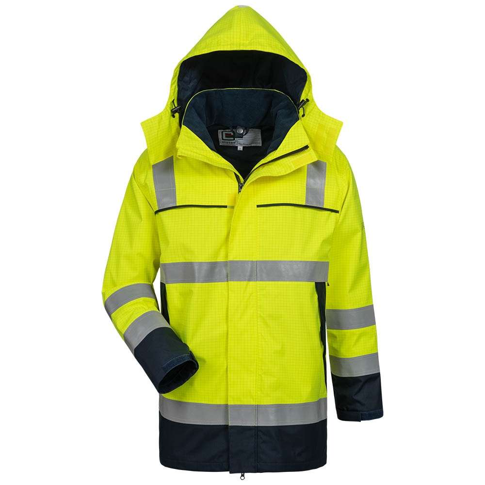 Áo khoác Parka đa năng phản quang Elysee 23471 TOIVO màu vàng/xanh đen