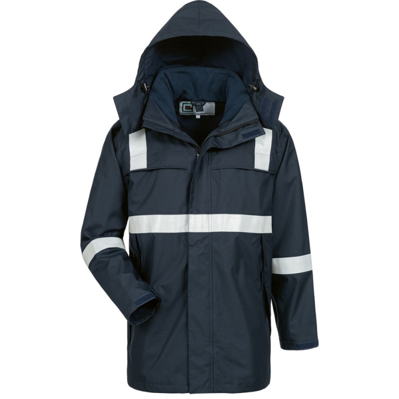 Áo khoác parka đa năng Elysee 23473 EETU có vạch phản quang màu xanh đen S-3X