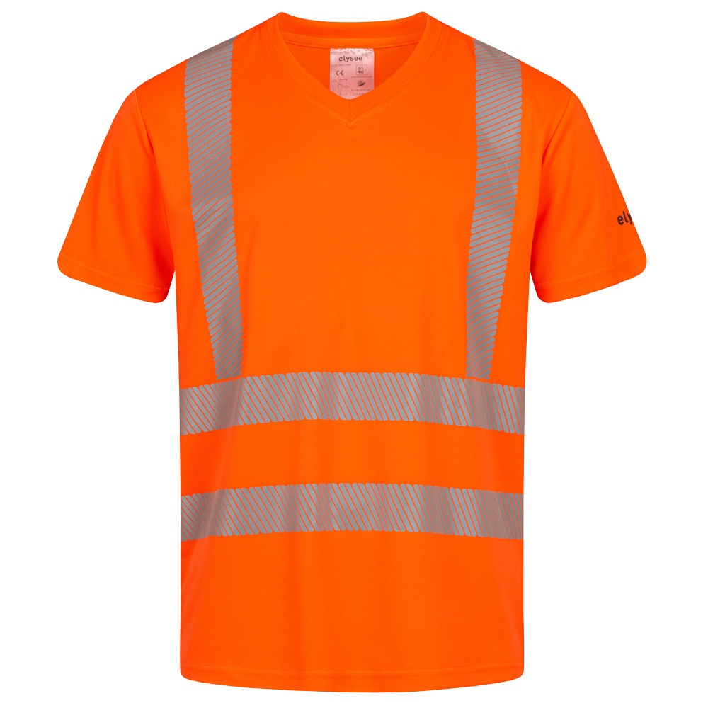 Áo T-shirt phản quang UV màu cam, size S-4XL, Elysee 23492 DRIEBERG