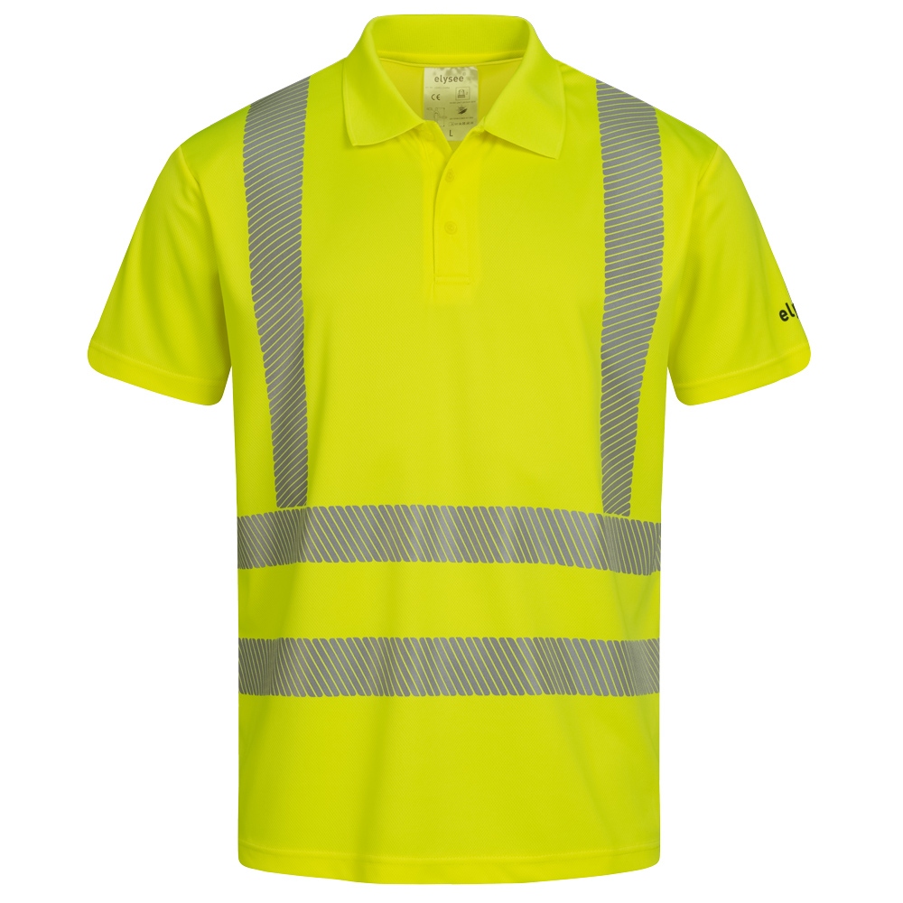Áo Polo phản quang UV màu vàng, size S-4XL Elysee 23493 LEENS