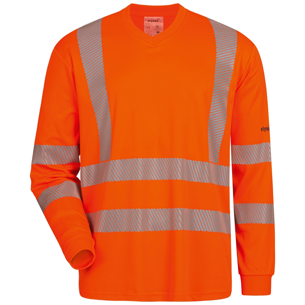 Áo dài tay phản quang UV màu cam, size S-4XL Elysee 23496