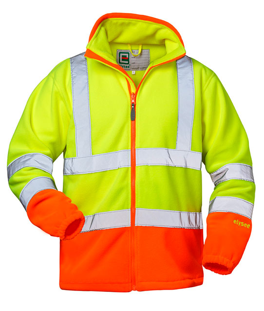 Áo khoác nỉ phản quang Elysee® 22719 LEO màu vàng-cam cao cấp