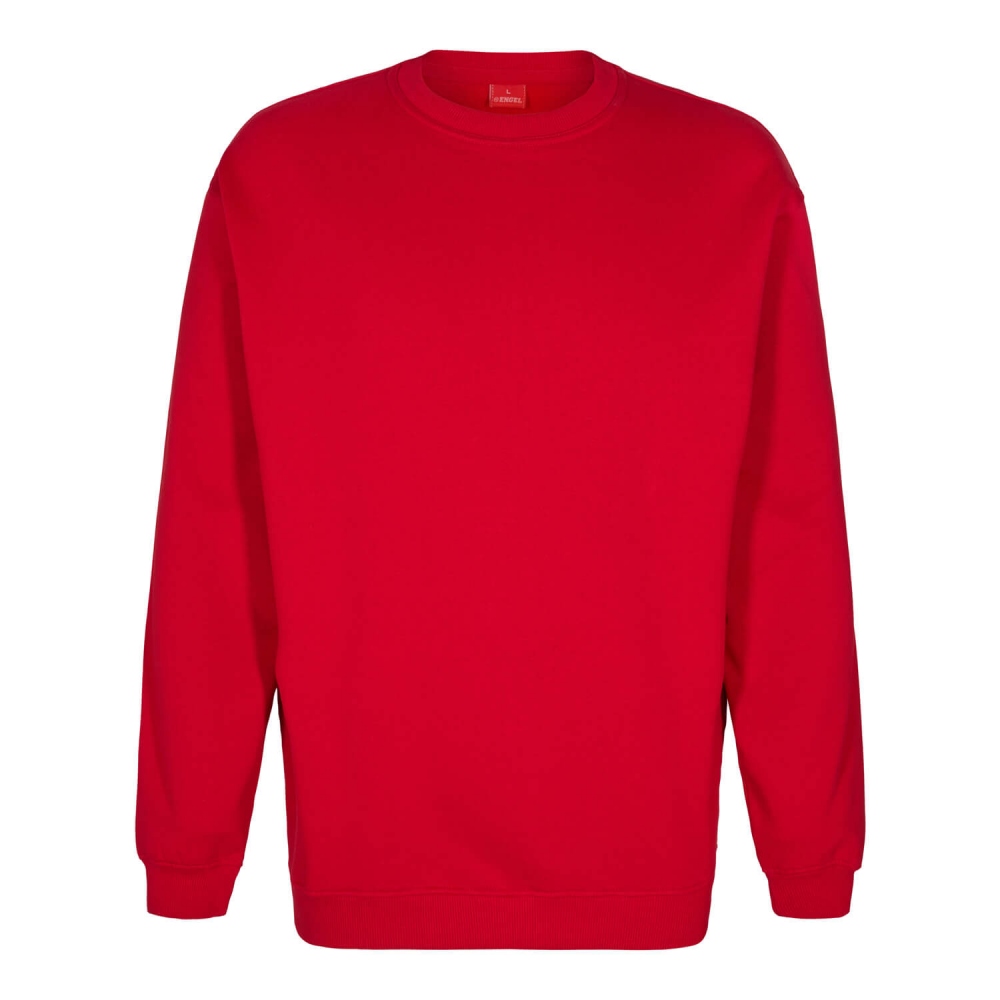 Áo nỉ trơn Engel® 70% cotton 30% polyester 320 g/m² màu đỏ XS-6XL