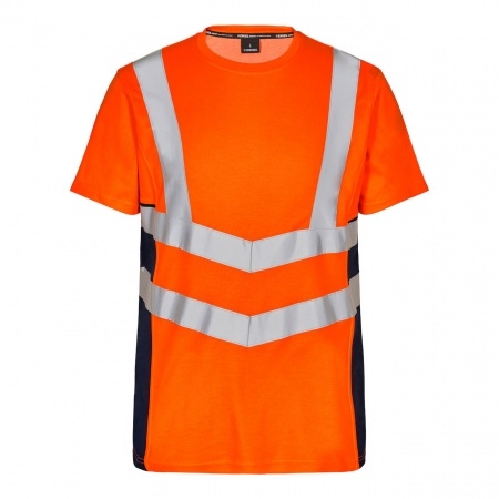 Áo T-shirt phản quang hiện đại Engel 9544-182 màu cam/xanh navy