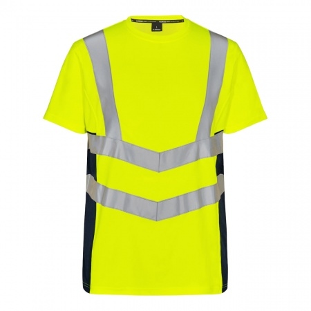 Áo T-shirt phản quang hiện đại Engel 9544-182 màu xanh dương/vàng/xanh navy
