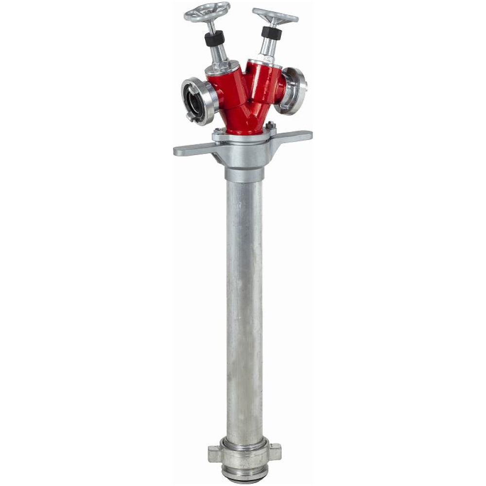 Họng tiếp nước chữa cháy Evertec 7062 STORZ có 2 van khóa chữ C bằng đồng thau (LM)