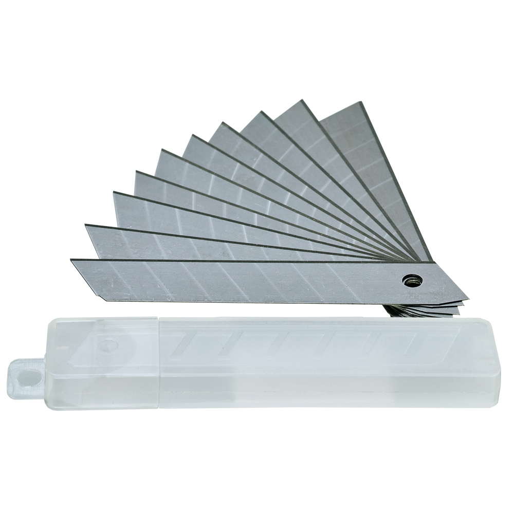 Lưỡi dao cắt F-8951 có rãnh bẻ 18mm x 0.50mm - hộp 10 lưỡi
