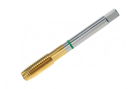 Mũi taro máy vòng xanh VÖLKEL tiêu chuẩn JIS B-4430 HSS-E PM phủ TiN – ren hệ M