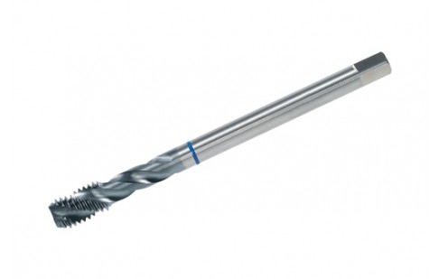 Mũi taro máy vòng xanh dương VÖLKEL DIN 376 Dạng C xoắn 39° HSS-E TiCN – Ren mét (M)