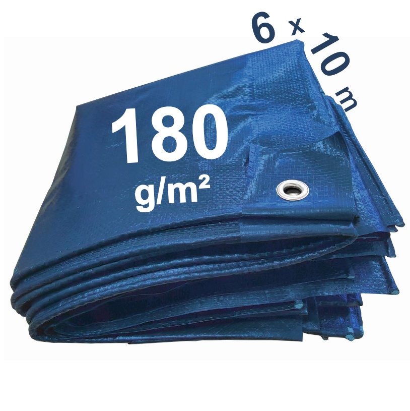 Bạt nhựa PE xanh F-84332/6010 180g/m² 6m x 10m