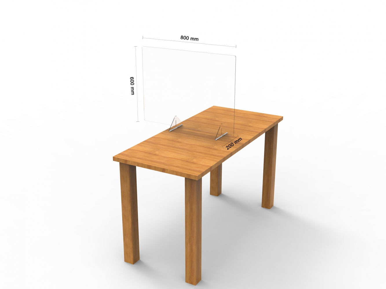 Tấm chắn giọt bắn bảo vệ tại nơi làm việc 80x60 cm