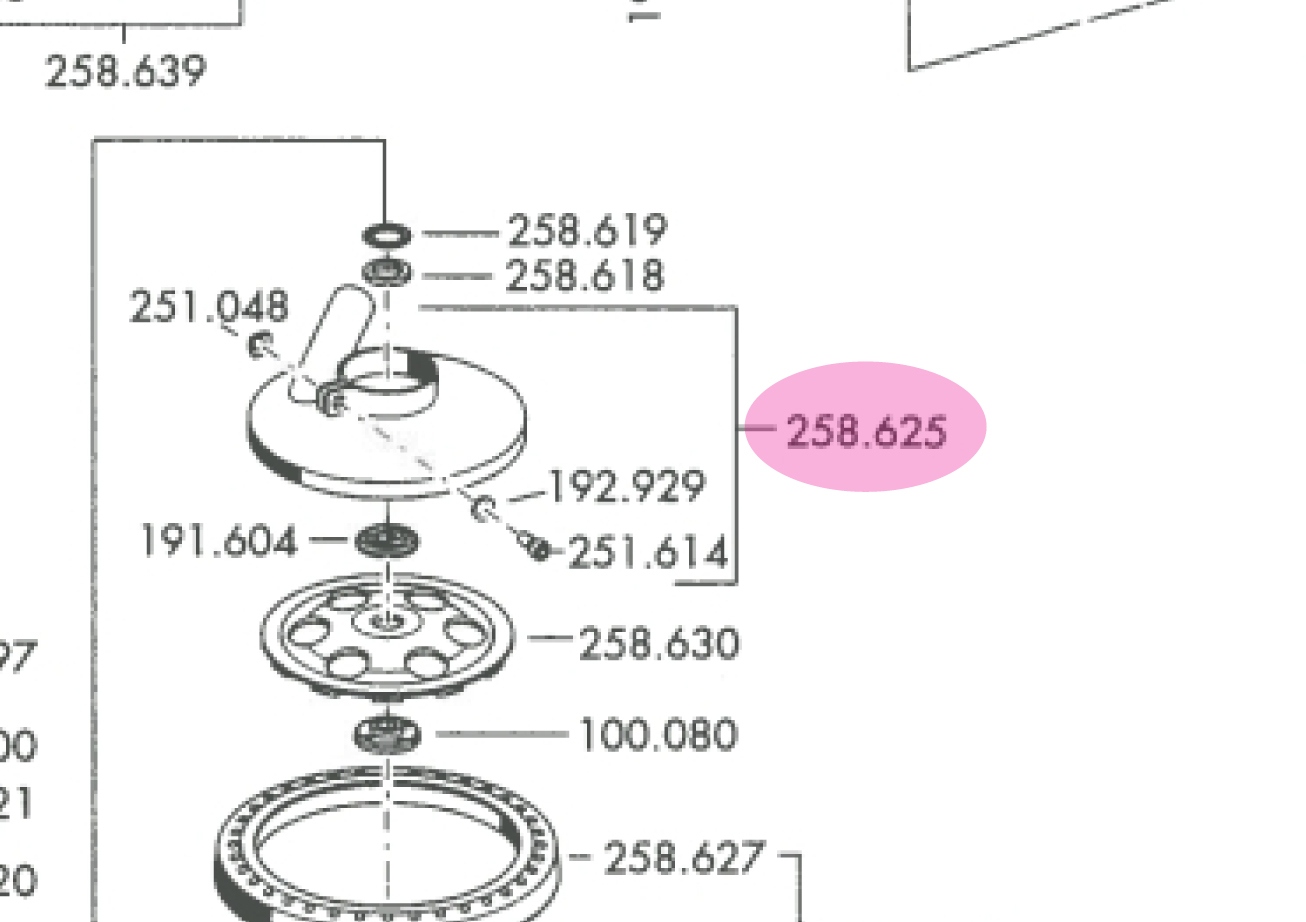 Flex 258.625 Vành chắn bảo vệ LD 2806 C - phụ tùng thay thế chính hãng