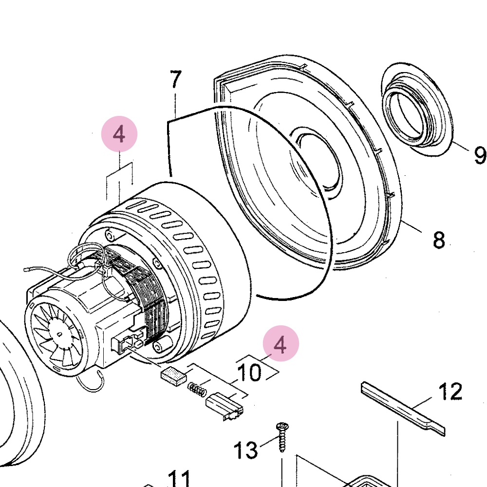 FLEX 297.844 Động cơ S36 - phụ tùng thay thế chính hãng