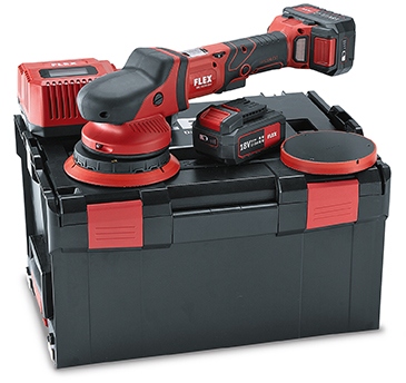 Máy đánh bóng quỹ đạo ngẫu nhiên dùng pin FLEX 418.099 XFE 15 150 18.0-EC bộ 5.0Ah