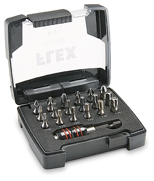 Bộ đầu vít FLEX 455.881 DB T-Box Set-1 18 chi tiết và đầu giữ vít QuickLock