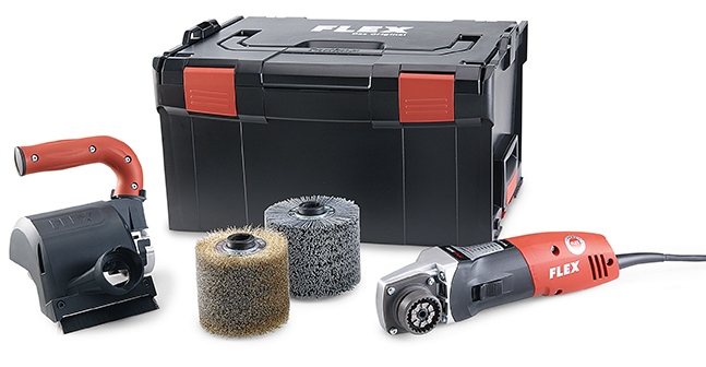 Máy đánh bóng dạng bàn chải Flex 461.504 TRINOXFLEX BBE 14-3 110 Bộ thiết bị