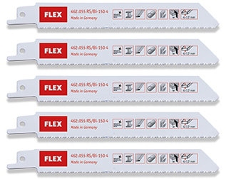 Lưỡi cưa kiếm FLEX 462.055 chuyên dụng cho kim loại và tấm kim loại RS/Bi-150