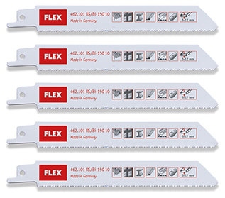 Lưỡi cưa kiếm FLEX 462.101 RS/Bi-150 10 dùng cho kim loại, gỗ, nhựa