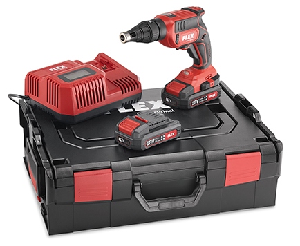 Máy bắt vít thạch cao dùng pin Flex 467.146 18.0 V DW 45 18.0-EC/2.5 Set