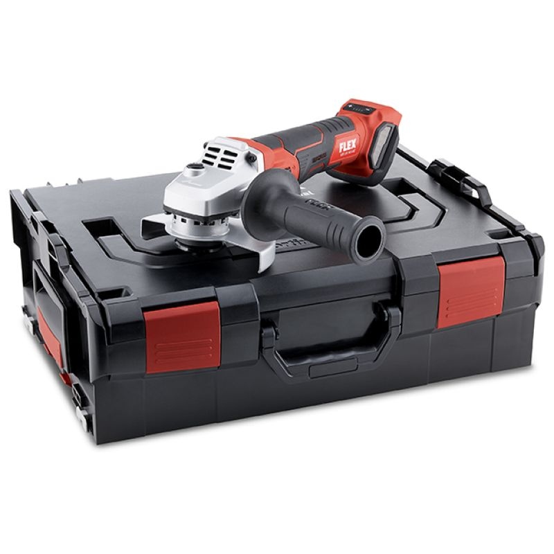 Máy mài góc dùng pin 18V Flex 499.293 có điều tốc và phanh, kèm hộp L-BOXX