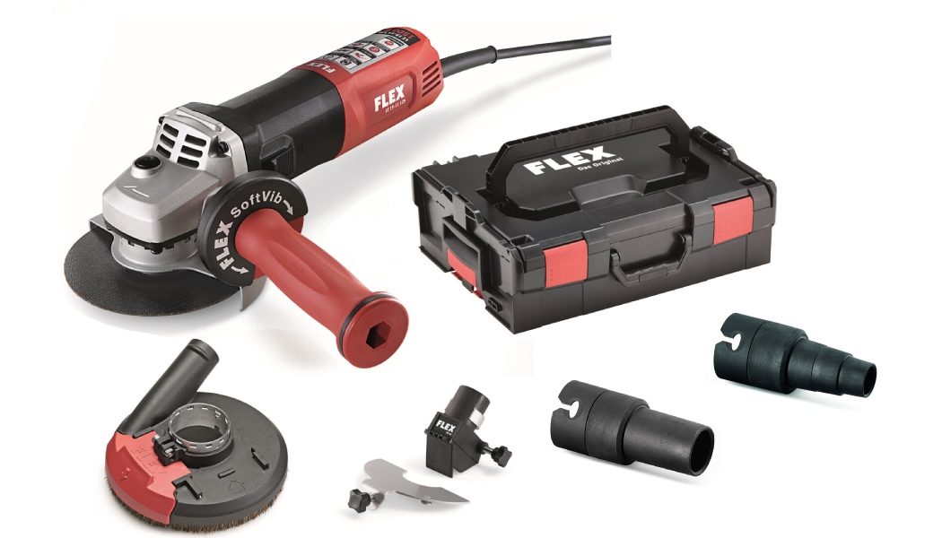 Máy mài góc Flex 501.638 LE 15-11 125 + Vali đựng + Bộ phụ kiện