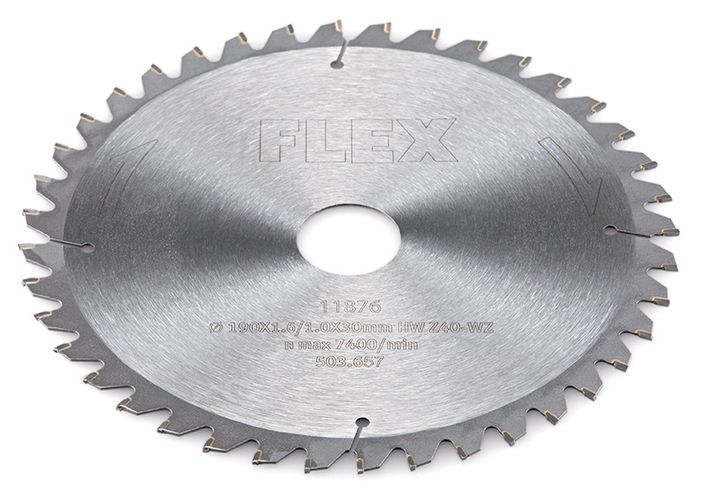 Lưỡi cưa tiêu chuẩn Flex 503.657 D190x1,6/1,0x30 HW Z40/5° WZ