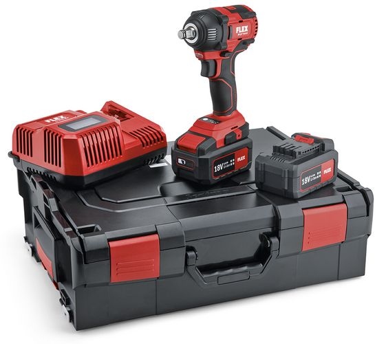 Máy siết bu lông dùng pin Flex 504.912 IW 1/2 18.0-EC/5.0 Bộ đầu khẩu 1/2 inch