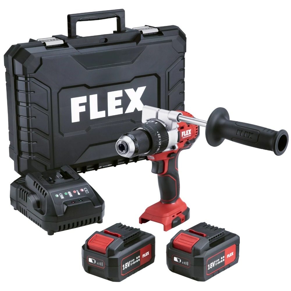 Máy khoan động lực dùng pin không chổi than Flex 516.171 PD 2G 18V kèm 2 pin 5.0 Ah